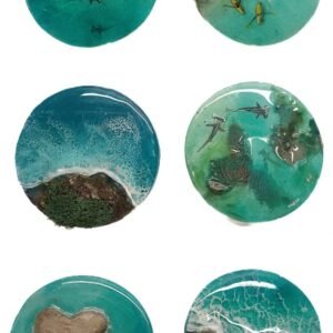 Ocean Art Resin Fridge Magnet - 4 inch