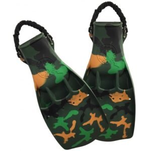 Jet Fins w Spring strap - Camo 4-colors mix